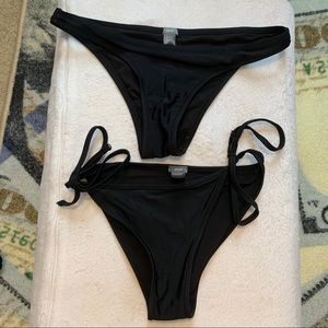 BUNDLE- American Eagle SMALL black bikini bottoms